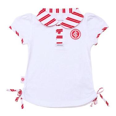 Imagem de Camisa Polo Infantil Internacional Feminina Oficial - Revedor, Tam 4, 