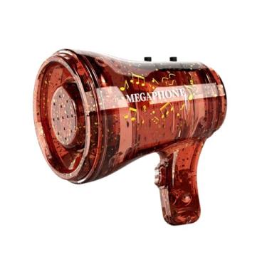 Imagem de Vaveren Chaveiro com alto-falante, megafone, chaveiro fofo, mini megafone, brinquedo vocal para adolescentes de 3 a 8 anos, meninos, meninas, adultos, Vermelho