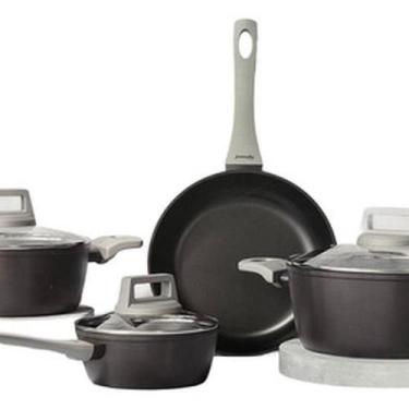 Imagem de Conjunto 4 Panelas Ceramica Antiaderente Soft Preta - Jomafe