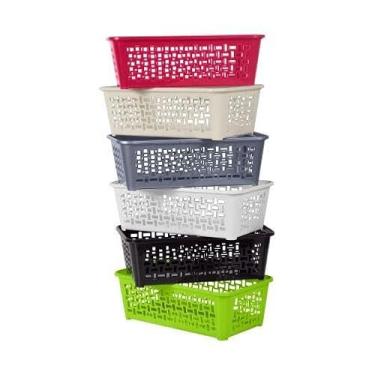 Imagem de Cesta de plástico Domino 4 36,4 x 25,8 x 14 cm