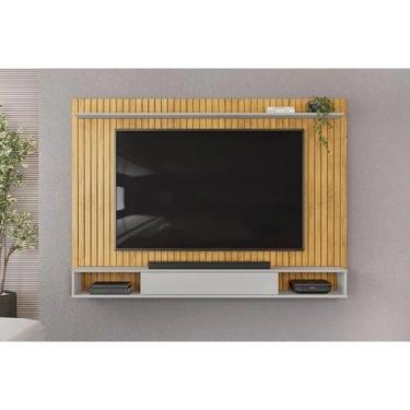 Imagem de Painel Home p/ TV até 70 Pol Rio 193x136cm Cedro/Bali - DJ Móveis