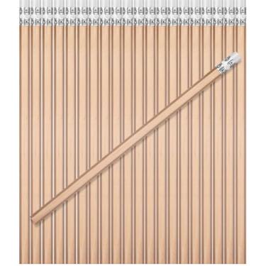 Imagem de TecUnite 60 lápis HB nº 2, lápis de madeira não apontados com borracha, lápis hexagonal, grafite fofo, caneta nº 2, para adultos, presentes para exames, escola, escritório, esboços, aprendizado (cor