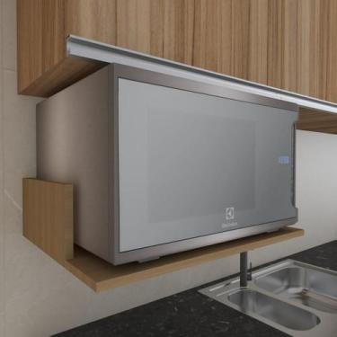 Imagem de Suporte Nicho Airfryer Mdf Amadeirada De 4L - 35X35 - Freitas Decoraçõ