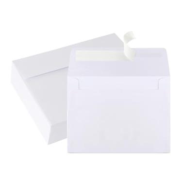 Imagem de 70 pacotes de envelopes brancos A4, tamanho 12 x 16 1/6 para convites, envelopes brancos 120 g/m2 10 x 15 para casamentos, chá de bebê, fotos, cartões postais, cartões comemorativos, correspondências