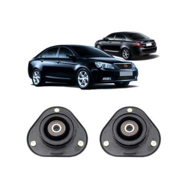 Imagem de Par Coxim Batente Amortecedor Dianteiro Geely Ec7 2014 Novo - QualyKit