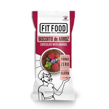 Imagem de Biscoito de Arroz Fit Food Chocolate Meio Amargo 60g