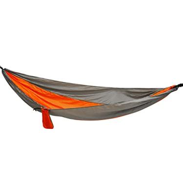 Imagem de Alomejor Hamp de Balanço Portátil Em Nylon Durável para Atividades Interiores Externas Cinza Laranja para Acampamento Piqueniques