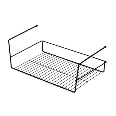 Imagem de Organizador suspenso para prateleira/armário 46cm preto fosco - Organizare - Future