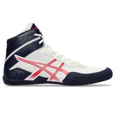 Imagem de ASICS Tênis de luta livre masculino MATCONTROL 3, Branco/Vermelho clássico, 46