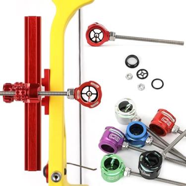 Imagem de Cabeça de mira recurva para arco e flecha, pino único, 0,01 cm, fibra óptica, 1 pino, mira para acessórios de mira de arco recurvo (vermelho)