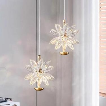 Imagem de Mini Lustre Luxuoso de Cristal Flocos de Neve Perfeito para Quarto
