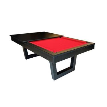 Imagem de Mesa de Sinuca/Bilhar com Tampo de Jantar - 2,52x1,40 - Nelson Bilhare