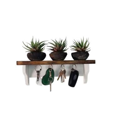 Imagem de Porta-Chaves Magnético com Prateleira – Feito por Mãos Mineiras, com Alma Artesanal