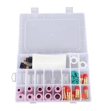 Imagem de VOMEKO 56PCS KIT ACESSÓRIOS DE SOLDA TIG, Supplies de soldagem Tig, equipamento de soldagem Tig, equipamento de porta -copo de bico de cerâmica para WP17 18 26 Gun