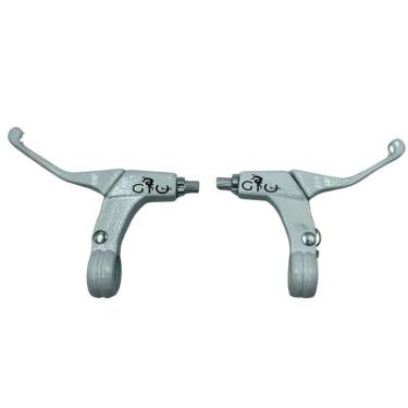 Imagem de Manete Maçaneta Freio Gtu Bike Bicicleta Alumínio Branco-Unissex