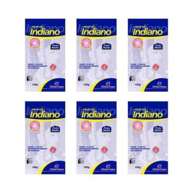 Imagem de Hene Indiano Divina Dama 180G Gel Pouch Medio - Kit Com 6Un