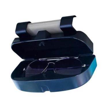 Imagem de Universal Carro Viseira De Sol Óculos De Sol Titular Caso De Armazenam