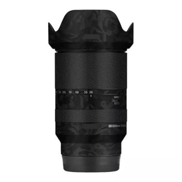 Imagem de Adesivo de câmera antiarranhões com tampa de lente para Tamron 28-200 mm adequado para Sony Mount película protetora protetor de corpo decalque 28-200 (Shadow Camo Black)