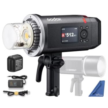 Imagem de Godox AD600BM II Bowens Mount 600Ws GN87 HSS, flash externo monofólico, 0,01 ~ 1,9s, tempo de reciclagem, bateria de lítio 10,8 V/8940 mAh, 500 flashes de potência total (GODOX AD600BM atualizado)