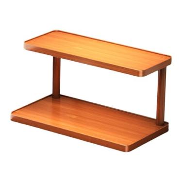 Imagem de Fenteer Prateleira de mesa, prateleiras de mesa, estante elegante multiuso, porta-copos para dormitórios, despensa, acessórios de mesa, quarto, 50cm