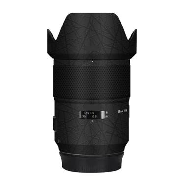 Imagem de Adesivo de câmera antiarranhões com tampa de lente para Tamron SP 35 mm F1.4 adequado para Canon EF Mount película protetora decalque 35 1.4 (cruz ultra preta)
