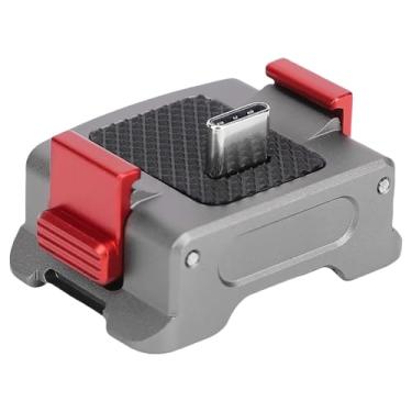 Imagem de Tangxi Adaptador de Carregamento Base para o Po cket 3, Magnetic USB C Dock de Carregamento Com Orifício Rosqueado de 1/4 de Polegada, Porta de Garra Dupla e Porta ARCA, Suporte de