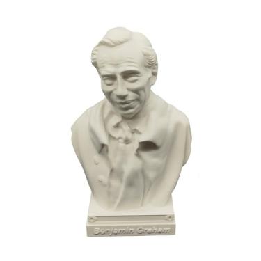 Imagem de otdlle Estátua de Warren Buffett busto estatueta cabeça escultura Charlie Munger Benjamin Graham Legendary Investors Bussiness Gift Table Decor Berkshire Hathaway (Benjamin Graham, 10 cm A x 2,5 x 2 D