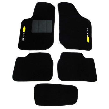 Imagem de Tapete Automotivo Celta Carpete Preto - 5 Peças | Tapecars
