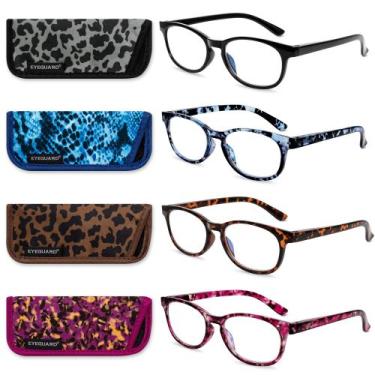 Imagem de Pacote com 4 óculos de leitura EYEGUARD Blue Light Block para mulheres