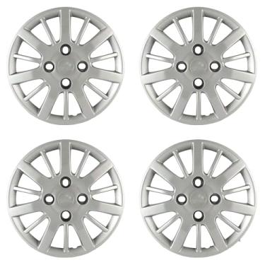 Imagem de Calota Aro 14" cor Prata Mod Siena/Palio 09/10 (Jogo c/ 4 Calotas) Grid - 073CB-PTA-E