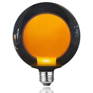Imagem de FLSNT Lâmpada LED Edison G125(G40) Vintage Grande Regulável, E26 1800K Branco Quente Extra Grande, Lâmpadas Globo Decorativas 4 Watts 80LM para Quarto, Sala de Estar, Bar e Café