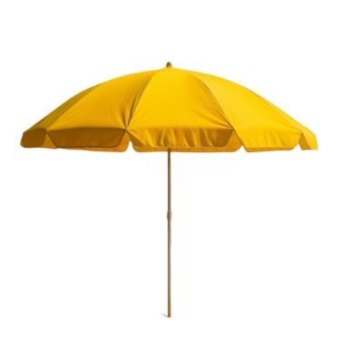 Imagem de Guarda Sol Grande Gigante Uv 2,40m de Praia Piscina Verão Articulável Colorido (Amarelo)