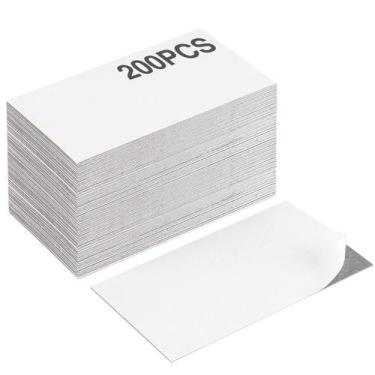 Imagem de Ímãs para cartões de visita CHUNNIAO 200 PCS 8,9 x 5,1 cm com adesivo