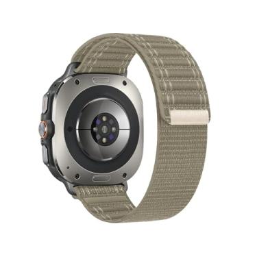 Imagem de Pulseira de tecido de nylon compatível com Samsung Galaxy Watch Ultra de 47 mm (2024)/Galaxy Watch Ultra 2025, pulseira esportiva Wave para Samsung Watch Ultra de 47 mm, pulseira de tecido macio para