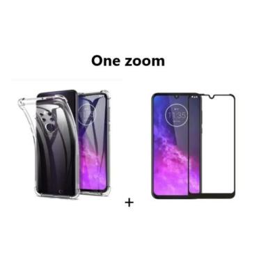 Imagem de Capa Capinha Flexível + Película de Vidro 5d Motorola One Zoom - Unive
