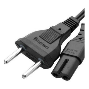 Imagem de Cabo De Força Ph/cce 2x0,50mm 1,5m Tipo 8 Com 10 Amperes - Status Som