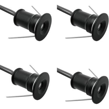 Imagem de Mini Refletor Led 1w, 4pack Dc12v Lâmpada De Ponto De Downlight Ambiente Regulável Para Escadas De Teto De Festa, 7 Cores De Luz, Cool White 6000k, 120 degrees