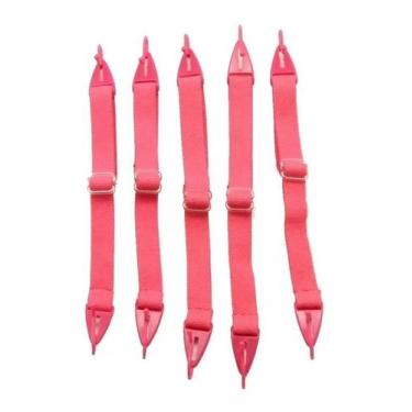 Imagem de Cordão Ajustável Infantil Elástico Óculos Rosa Kit C/10 - Ghc Acessóri