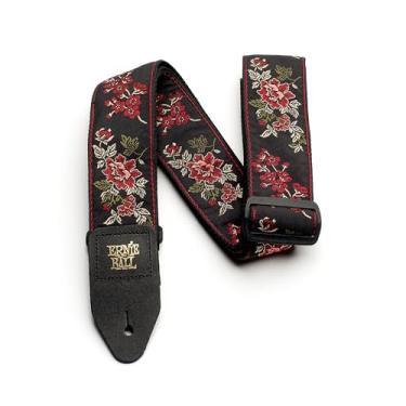 Imagem de Ernie Ball Jacquard Guitar Strap, Red Rose (P04142)