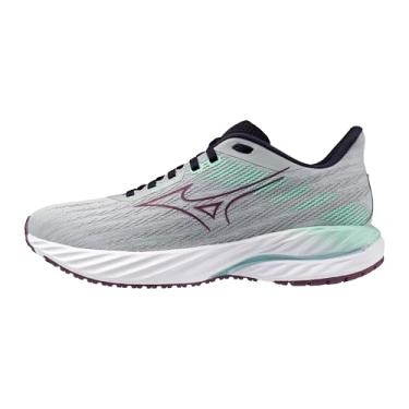 Imagem de Mizuno Tênis de corrida feminino Wave Inspire 21, Azul pérola, roxo escuro, 36