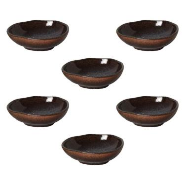 Imagem de Conjunto de Cumbucas Ovais Porto Brasil Orgânico Titanium 265ml - 6 Peças