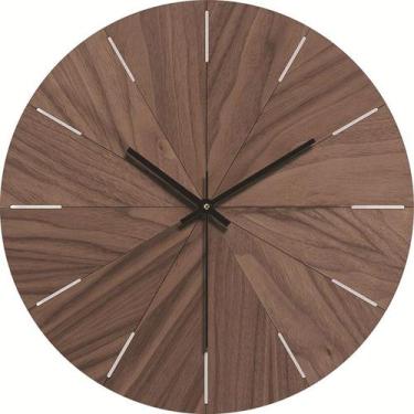 Imagem de Relógio de parede Simple Silent Wood 30cm de diâmetro - J-One