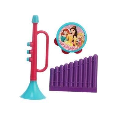 Imagem de Brinquedo Bandinha Musical Princesa Corneta Pandeiro Gaita