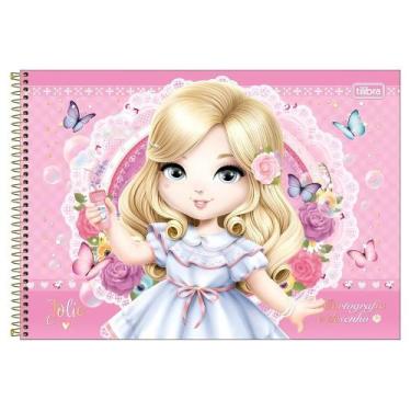 Imagem de Caderno de Desenho e Cartografia Capa Dura Jolie 80 Folhas - Tilibra  