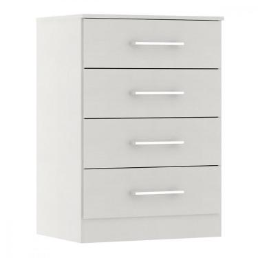 Imagem de Armário Multiuso Com 4 Gavetas 55x93cm Mdp 2007 Menu Móveis Branco