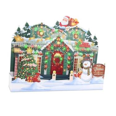 Imagem de Baoblaze Cartão de Natal -up, Cartão de Natal, Decoração, Arte Exclusiva, Envelope Incluso, Musical para Vovô, Avô, Presente