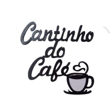Imagem de Decoração Placa Cantinho Do Café Parede Decorativo Aplique