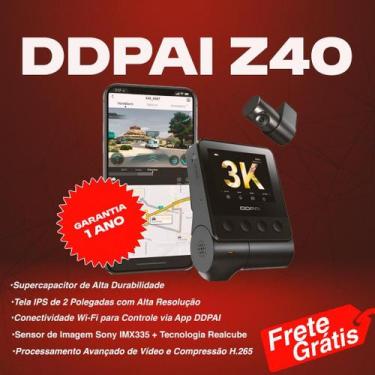 Imagem de Câmera para carro DDPAI Z40 2K GPS integrado DashCam Supercapacitor Wi