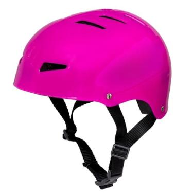 Imagem de Capacete Profissional para Skate Bike Patins Patinete Bmx Bike Eletrica etc Unissex (ROSA,P)