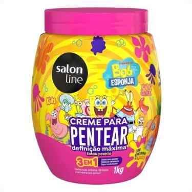 Imagem de Creme Para Pentear Salon Line Kids Bob Esponja Sos Cachos Definição Má